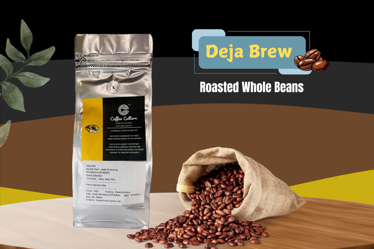 CC Coffee Culture Deja Brew Whole Beans 250gms